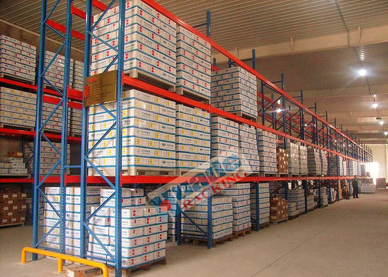 Ράφι παλετών του ISO Q235B που τοποθετεί σε ράφι το σύστημα βασανισμού αποθηκών εμπορευμάτων 1500kg